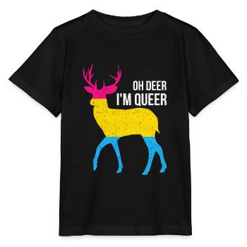 Pansexual Queer - Stanley/Stella MINI CREATOR Kids’ T-Shirt - black - Front - Mikhail (115cm)