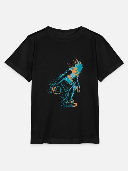 Basketball Splash - Stanley/Stella Kinder T-Shirt MINI CREATOR - Schwarz