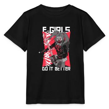 EGirl disant - T-shirt bio MINI CREATOR Stanley/Stella Enfant - noir - Devant - Mikhail (115cm)