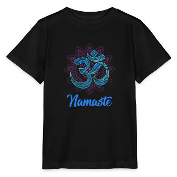 namaste - Stanley/Stella MINI CREATOR Kids’ T-Shirt - black - Front - Mikhail (115cm)