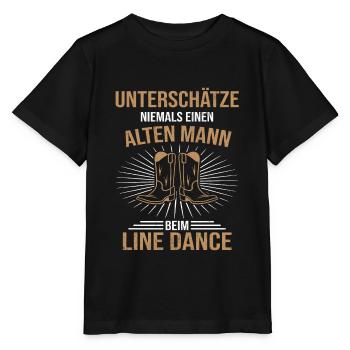 Line Linedance - T-shirt bio MINI CREATOR Stanley/Stella Enfant - noir - Devant - Mikhail (115cm)