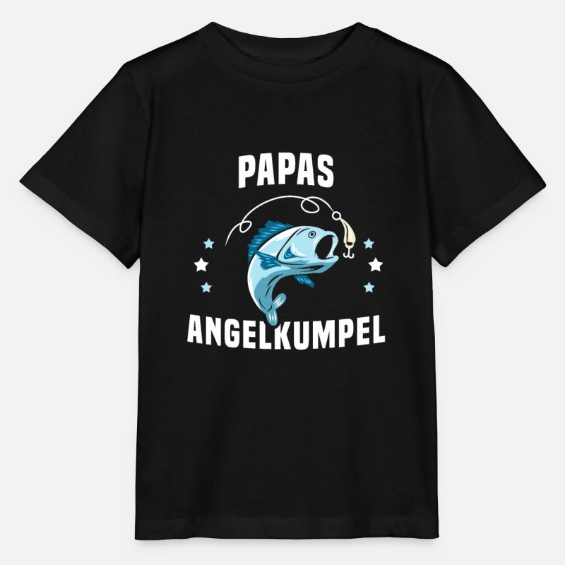 Angeln Nachwuchs Angler Design für einen Angler - Stanley/Stella Kinder T-Shirt MINI CREATOR - Schwarz