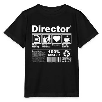 Director - Stanley/Stella MINI CREATOR Kids’ T-Shirt - black - Front - Mikhail (115cm)