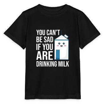 Lait au lait cru au lait entier - T-shirt bio MINI CREATOR Stanley/Stella Enfant - noir - Devant - Mikhail (115cm)