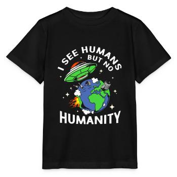 Alien - Stanley/Stella MINI CREATOR Kids’ T-Shirt - black - Front - Mikhail (115cm)
