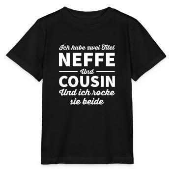 Cousin - Stanley/Stella Kinder T-Shirt MINI CREATOR  - Schwarz - Vorne - Mikhail (115cm)