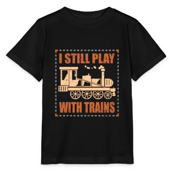 train - T-shirt bio MINI CREATOR Stanley/Stella Enfant - noir - Devant - Mikhail (115cm)