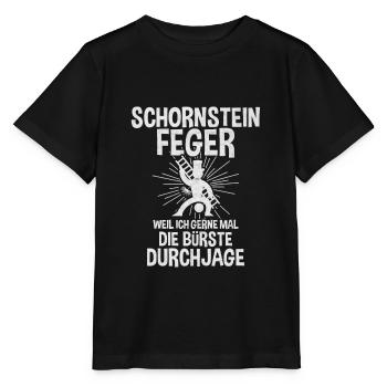 Schornsteinfeger - Stanley/Stella Kinder T-Shirt MINI CREATOR  - Schwarz - Vorne - Mikhail (115cm)