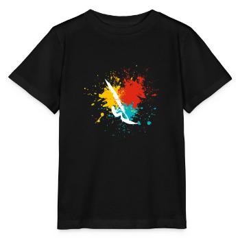 Windsurfing windsurfer - Stanley/Stella MINI CREATOR Kids’ T-Shirt - black - Front - Mikhail (115cm)