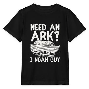 Need an Ark? I Noah Guy Funny Christian Gift - Stanley/Stella MINI CREATOR Kids’ T-Shirt - black - Front - Mikhail (115cm)