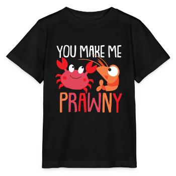 Krebs Shrimp Garnele Geschenk - Stanley/Stella Kinder T-Shirt MINI CREATOR  - Schwarz - Vorne - Mikhail (115cm)