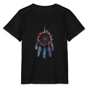 Dream catcher - Stanley/Stella MINI CREATOR Kids’ T-Shirt - black - Front - Mikhail (115cm)