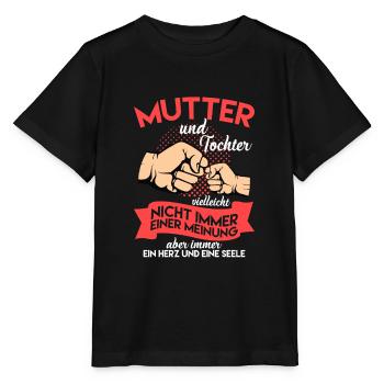 Mama Tochter - Stanley/Stella Kinder T-Shirt MINI CREATOR  - Schwarz - Vorne - Mikhail (115cm)