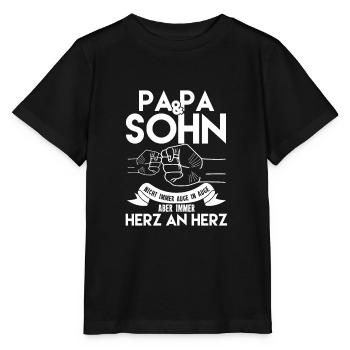 Papa Sohn - Stanley/Stella Kinder T-Shirt MINI CREATOR  - Schwarz - Vorne - Mikhail (115cm)