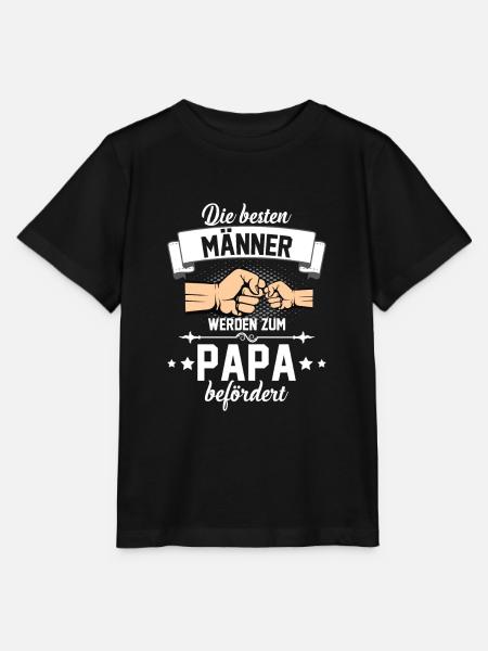 Werdender Papa - Stanley/Stella Kinder T-Shirt MINI CREATOR - Schwarz