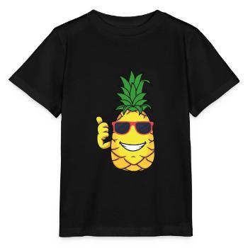 Pineapple - Stanley/Stella Kinder T-Shirt MINI CREATOR  - Schwarz - Vorne - Mikhail (115cm)
