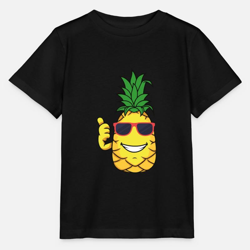 Pineapple - Stanley/Stella MINI CREATOR Kids’ T-Shirt - black
