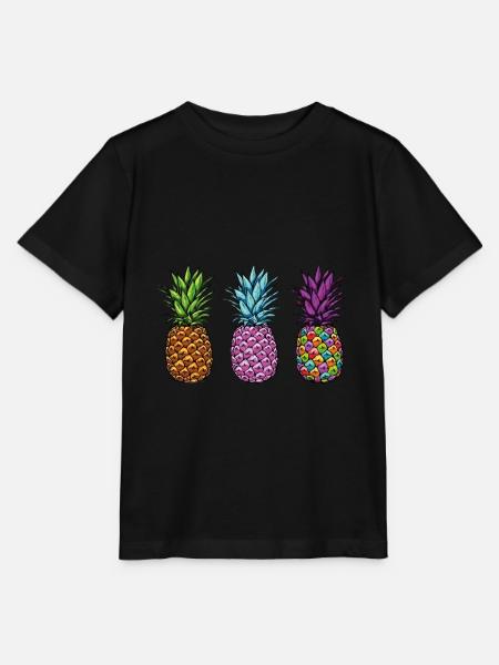 Pineapple - Stanley/Stella Kinder T-Shirt MINI CREATOR  - Schwarz