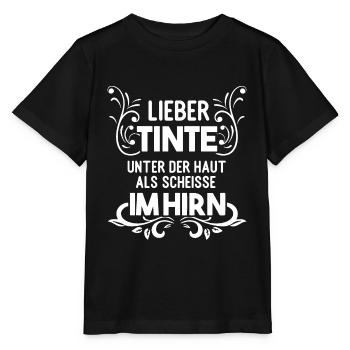 Tattoo Sprüche Tattooliebhaber tätowiert Geschenk - Stanley/Stella Kinder T-Shirt MINI CREATOR  - Schwarz - Vorne - Mikhail (115cm)