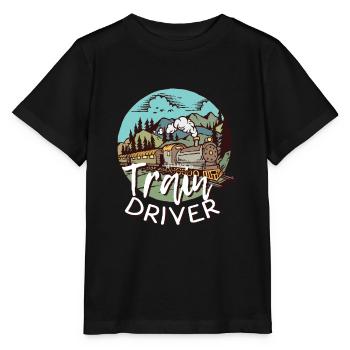 Zug - Stanley/Stella Kinder T-Shirt MINI CREATOR  - Schwarz - Vorne - Mikhail (115cm)