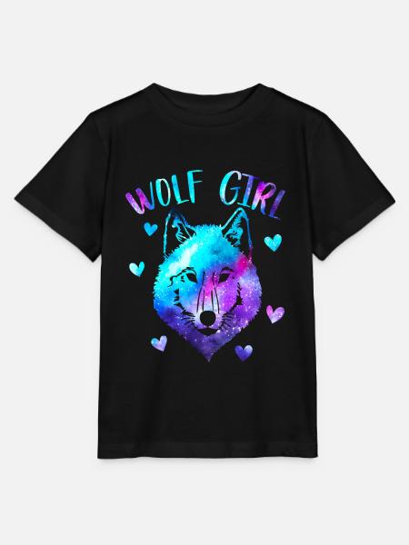 Wolfsmädchen - Stanley/Stella Kinder T-Shirt MINI CREATOR  - Schwarz