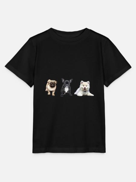 Mops Welpe - Stanley/Stella Kinder T-Shirt MINI CREATOR - Schwarz