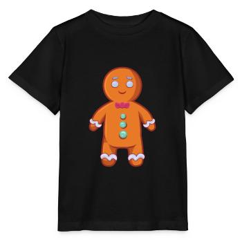 Lebkuchen Weihnachten - Stanley/Stella Kinder T-Shirt MINI CREATOR  - Schwarz - Vorne - Mikhail (115cm)
