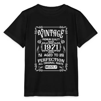 Birthday 1971 vintage vintage - Stanley/Stella MINI CREATOR Kids’ T-Shirt - black - Front - Mikhail (115cm)