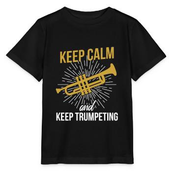 Trumpet Trumpets Trumpeter Rest - Stanley/Stella MINI CREATOR Kids’ T-Shirt - black - Front - Mikhail (115cm)