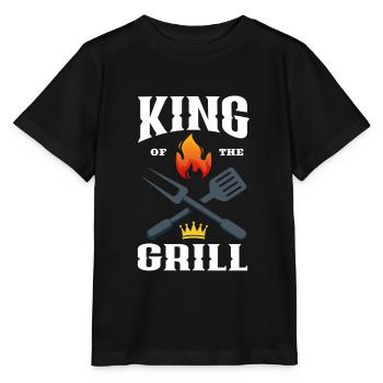 Cadeau de cuisine drôle de chef de barbecue - T-shirt bio MINI CREATOR Stanley/Stella Enfant - noir - Devant - Mikhail (115cm)