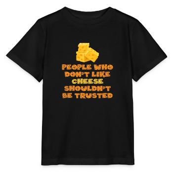 cheese - Stanley/Stella MINI CREATOR Kids’ T-Shirt - black - Front - Mikhail (115cm)