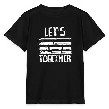 train - T-shirt bio MINI CREATOR Stanley/Stella Enfant - noir - Devant - Mikhail (115cm)