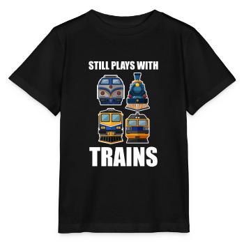 train - T-shirt bio MINI CREATOR Stanley/Stella Enfant - noir - Devant - Mikhail (115cm)