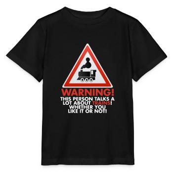train - T-shirt bio MINI CREATOR Stanley/Stella Enfant - noir - Devant - Mikhail (115cm)