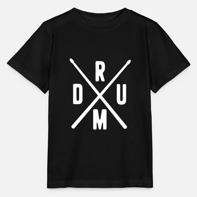 Schlagzeug Schlagzeuger Drum - Stanley/Stella Kinder T-Shirt MINI CREATOR - Schwarz