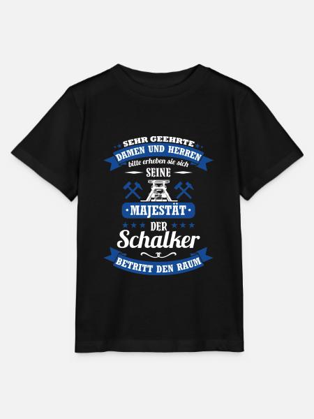 Schalke Spruch für Schalker: Seine Majestät Trikot - Stanley/Stella Kinder T-Shirt MINI CREATOR  - Schwarz