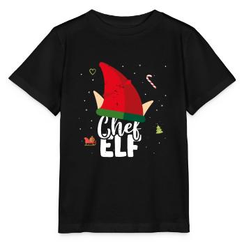 Chef onze partenaire de noël famille enfants - T-shirt bio MINI CREATOR Stanley/Stella Enfant - noir - Devant - Mikhail (115cm)