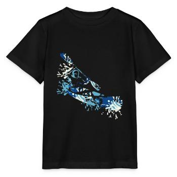 Éclaboussure de canoë - T-shirt bio MINI CREATOR Stanley/Stella Enfant - noir - Devant - Mikhail (115cm)