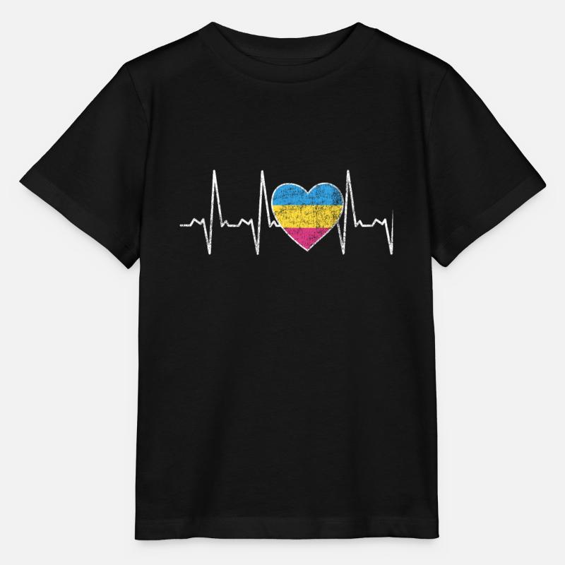 Pansexual Nonbinary LGBTQ Color Flag Support - Stanley/Stella MINI CREATOR Kids’ T-Shirt - black