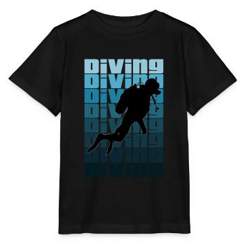 Diving sport - Stanley/Stella MINI CREATOR Kids’ T-Shirt - black - Front - Mikhail (115cm)