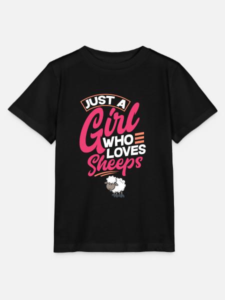 Lustiges Frauen Schafe Schaf Schäfer Landwirt - Stanley/Stella Kinder T-Shirt MINI CREATOR  - Schwarz