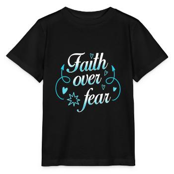 La foi sur la peur - T-shirt bio MINI CREATOR Stanley/Stella Enfant - noir - Devant - Mikhail (115cm)