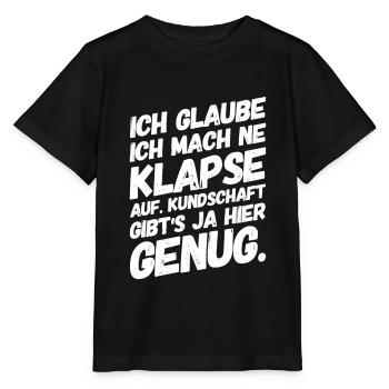 Lustige Sprüche Klapse Bürohumor - Stanley/Stella Kinder T-Shirt MINI CREATOR  - Schwarz - Vorne - Mikhail (115cm)