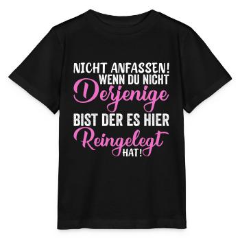 Schwanger Schwangerschaft Babybauch - Stanley/Stella Kinder T-Shirt MINI CREATOR  - Schwarz - Vorne - Mikhail (115cm)