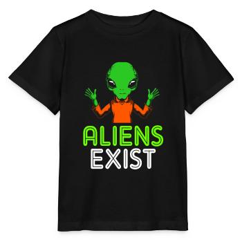 Alien - Stanley/Stella MINI CREATOR Kids’ T-Shirt - black - Front - Mikhail (115cm)