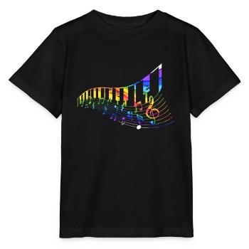 Musique classique au piano - T-shirt bio MINI CREATOR Stanley/Stella Enfant - noir - Devant - Mikhail (115cm)