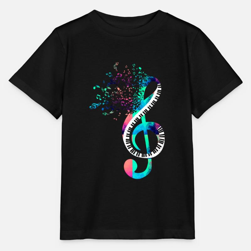 Klavier - Stanley/Stella Kinder T-Shirt MINI CREATOR  - Schwarz