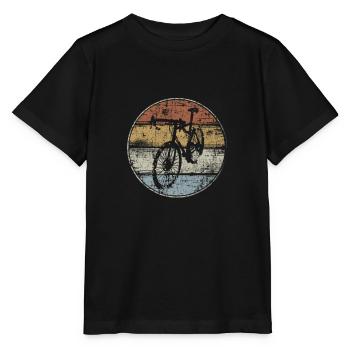 Vintage racing bike - Stanley/Stella MINI CREATOR Kids’ T-Shirt - black - Front - Mikhail (115cm)