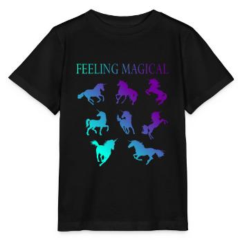 Se sentir magique - T-shirt bio MINI CREATOR Stanley/Stella Enfant - noir - Devant - Mikhail (115cm)
