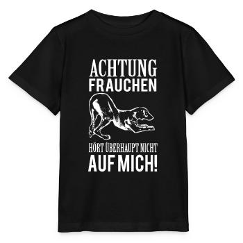 Hund Rhodesian Ridgeback Lustiges Geschenk - Stanley/Stella Kinder T-Shirt MINI CREATOR  - Schwarz - Vorne - Mikhail (115cm)